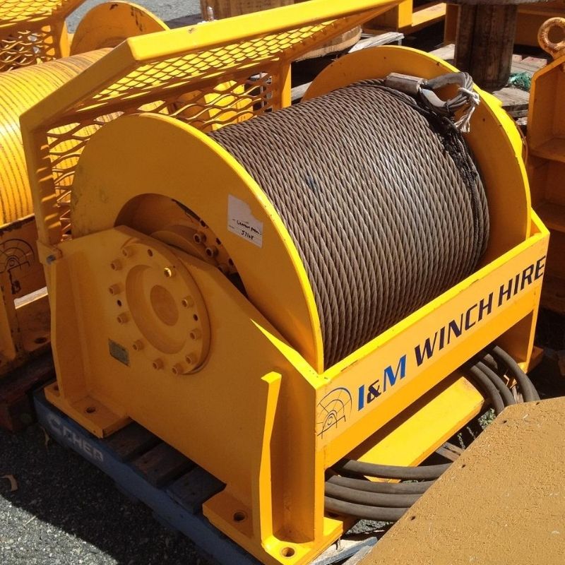 15 Tonne Hydraulic Winch For Hire - I and M Solutions